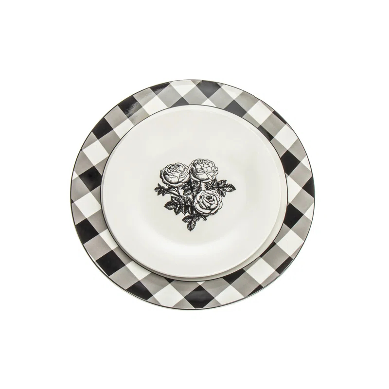 Godinger Silver Art Co Godinger 12 Piece Dinnerware Set, Service for 4