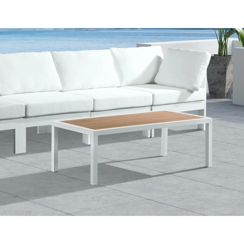 Orren Ellis Vernola Rectangular Outdoor Coffee Table