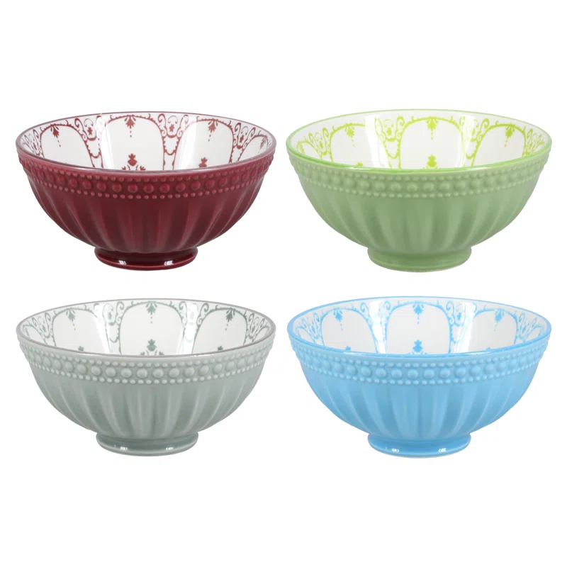 BIA Cordon Bleu BIA Cordon Bleu Ooh La La Emeline Assorted 10-Ounce Bowls (Set of 4)