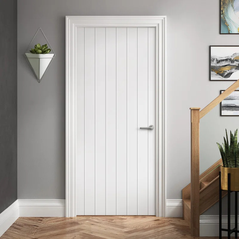 Calhome Hollow Paneled Painted Slab Door