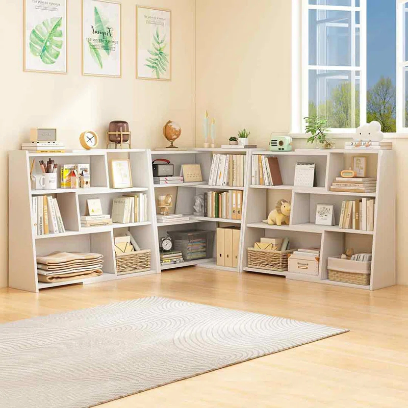 Latitude Run® Wooden Extendable Shelf Bookcase - 3-Tier Ladder Low Short Bookshelf For Small Space Or Corner