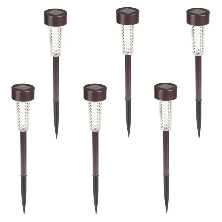 Pure Garden Solar Lights Outdoor Waterproof Garden Lights - 6-Pack LED Outdoor Lights - Cold White Solar Pathway Lights - Outdoor Solar Lights for Yard, Driveway, or Landscape Lighting by Pure Garden (Set of 6)