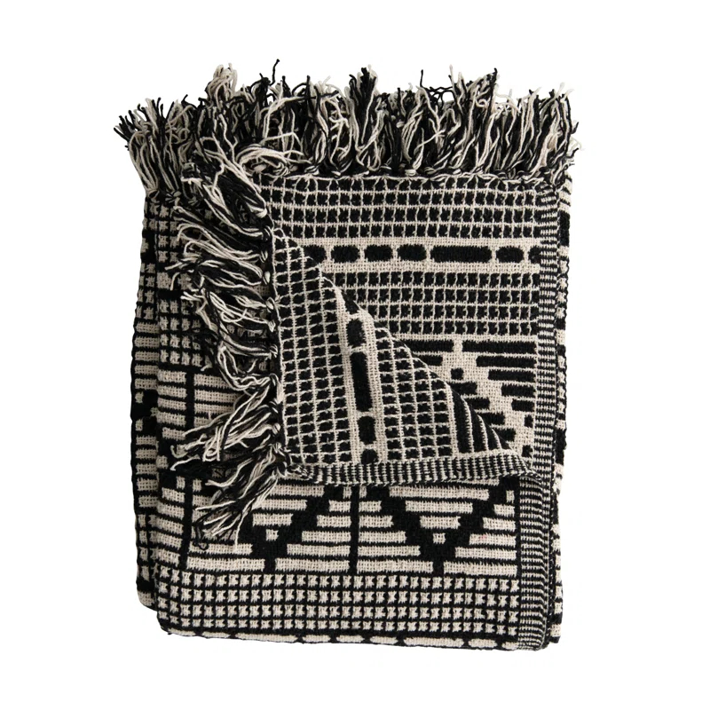 Bloomingville Hand Woven Throw Blanket