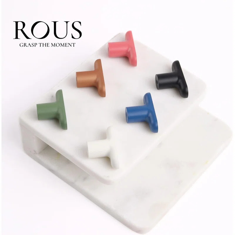 ROUS ROUS Mid-Century Modern Cabinet T Bar Drawer Knobs