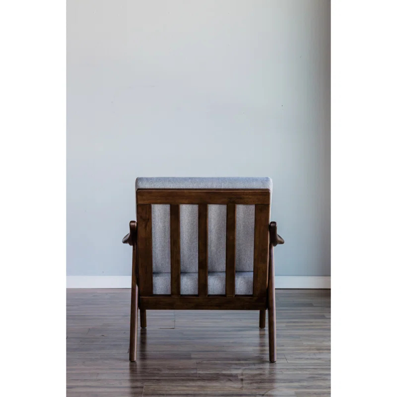George Oliver Boye Slate Lounge Chair with Removable Cushions