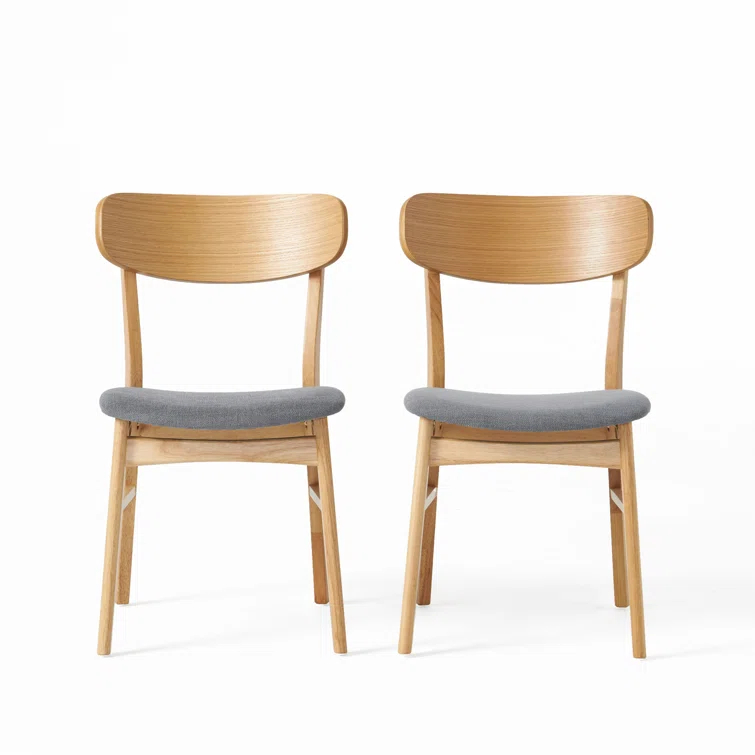 George Oliver Barros 18'' H Upholstered Side Chair (Set of 2)