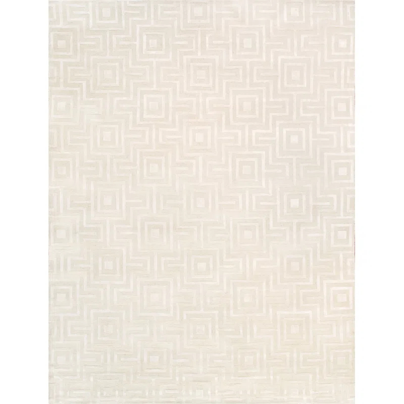 Pasargad Edgy Hand-Tufted Ivory Area Rug