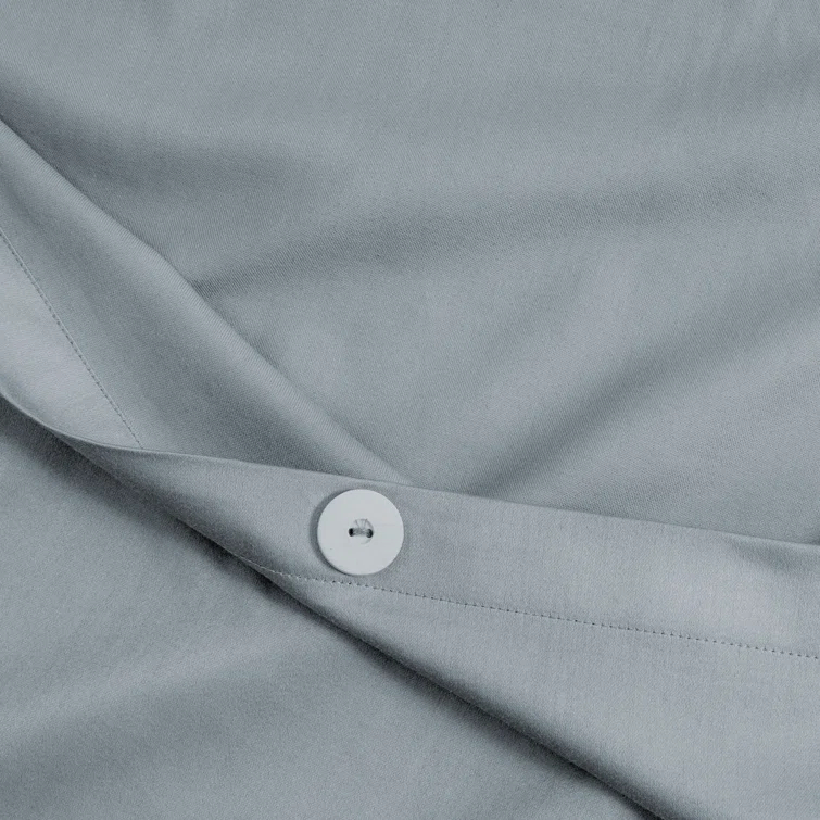 Bare Home 400 Thread Count Organic Cotton Sateen Duvet Cover Set