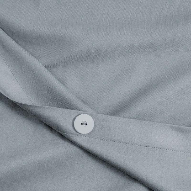 Bare Home 400 Thread Count Organic Cotton Sateen Duvet Cover Set