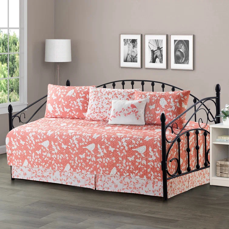 Home Soft Things 6 Piece Birdsong Daybed Bedspread Set