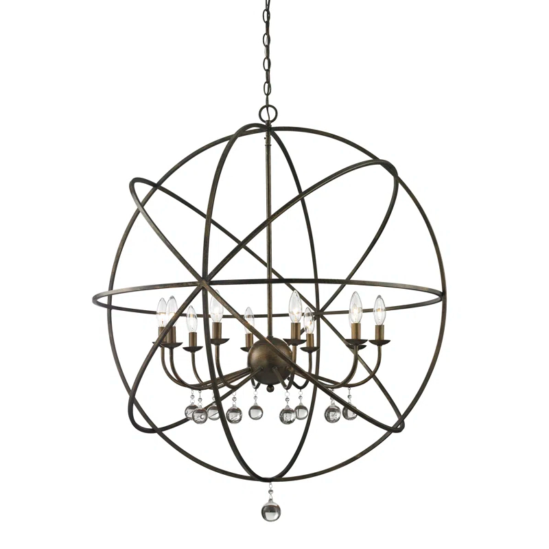 Berdina 10 - Light Dimmable Globe Chandelier