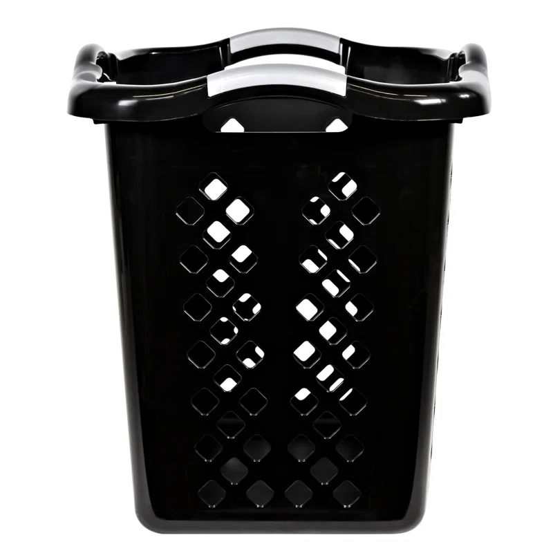Home Logic Plastic Laundry Hamper with Handles (Set of 2)