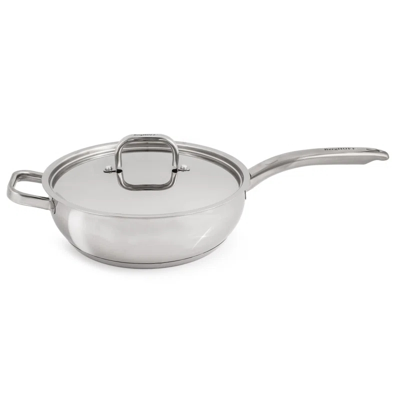 BergHOFF BergHOFF Stainless Steel 18/10 Deep Skillet Belly Shape, 9.5"