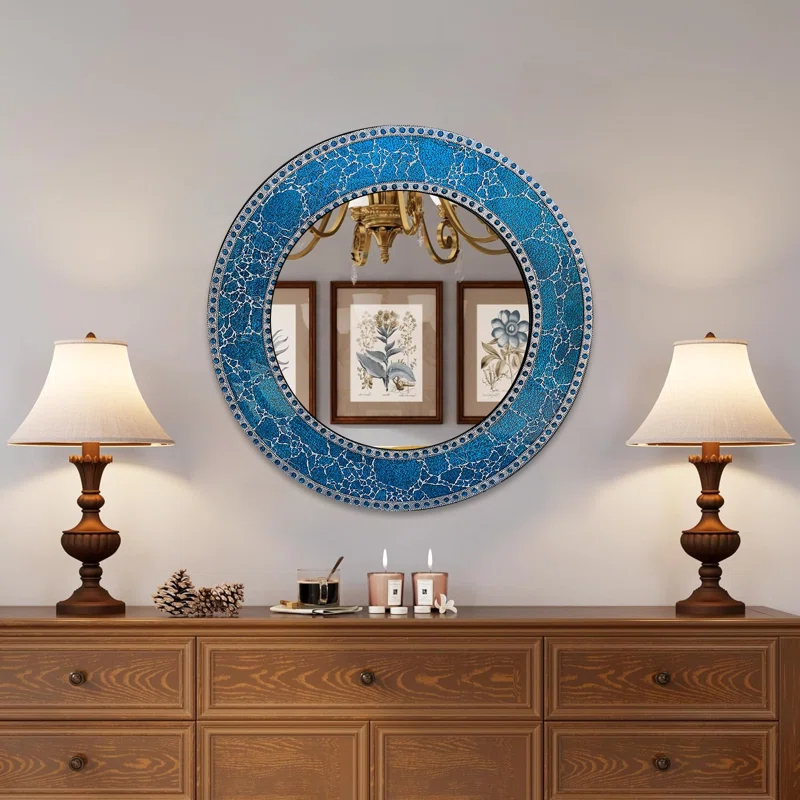 World Menagerie Cobberas Round Wall Mirror