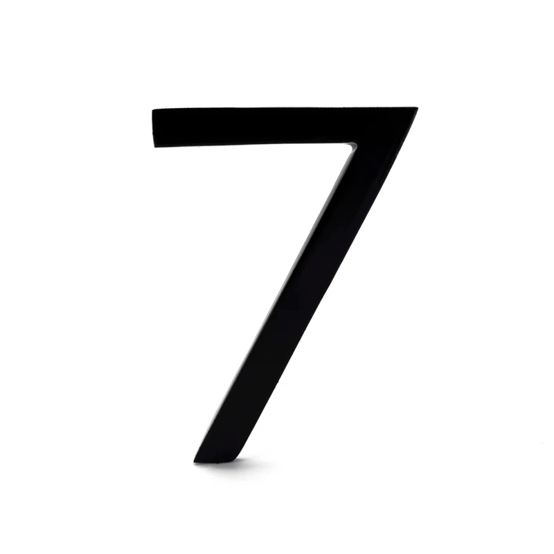 6'' H Metal House Number