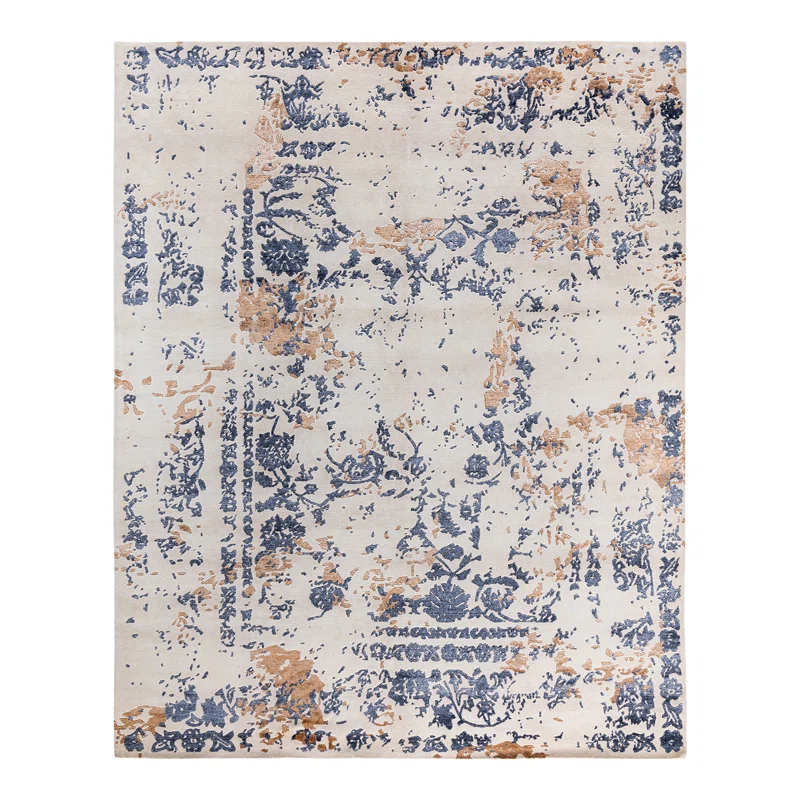Solo Rugs One-of-a-Kind Rectangle 8'2" X 10'1" New Age Area Rug Beige
