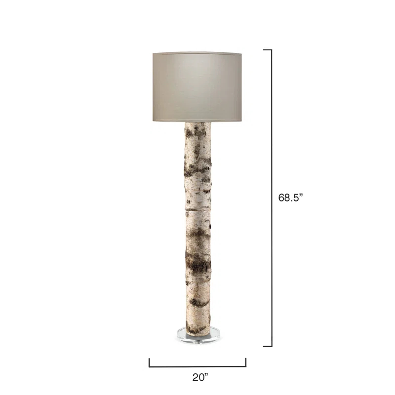 Jamie Young Company Forrester 68.5'' Gray/Brown Traditional Floor Lamp