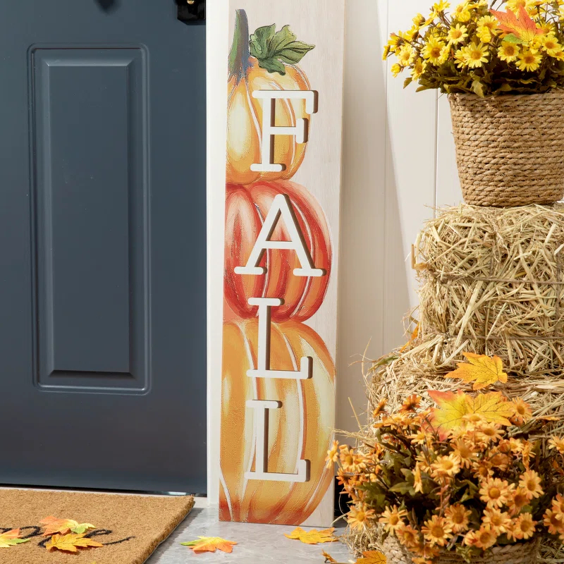 The Holiday Aisle® Fall Wooden Large Wall Décor