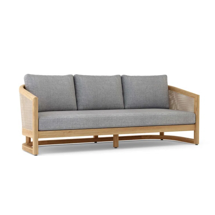 Anderson Teak Catania 82'' Outdoor Patio Sofa with Sunbrella® Cushions