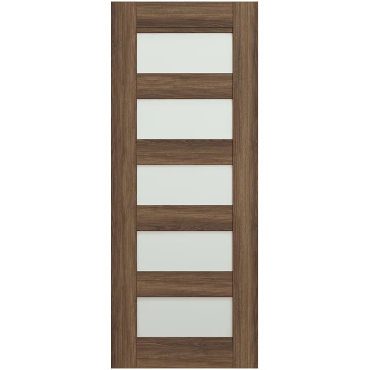 Belldinni Avon 07-07 Panelled Manufactured Wood and Glass Interior Door Slab