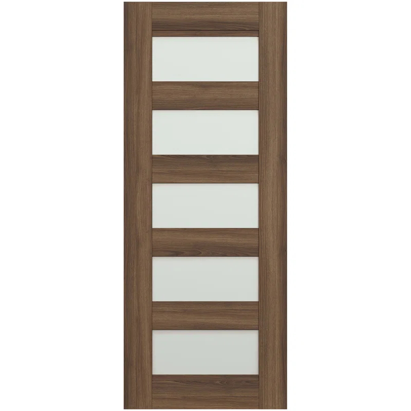 Belldinni Avon 07-07 Panelled Manufactured Wood and Glass Interior Door Slab