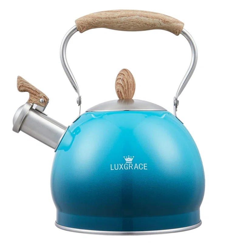 Creative Home 2.6 Quarts Stainless Steel Whistling Stovetop Tea Kettle
