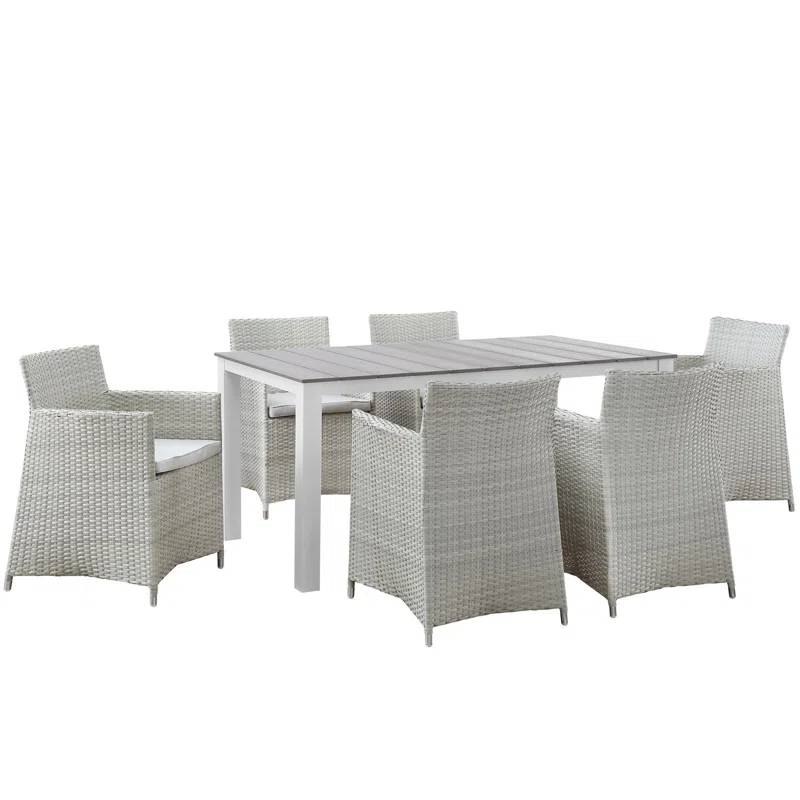 Modway Modway Junction 7-Piece Outdoor Patio Dining Set with Cushion