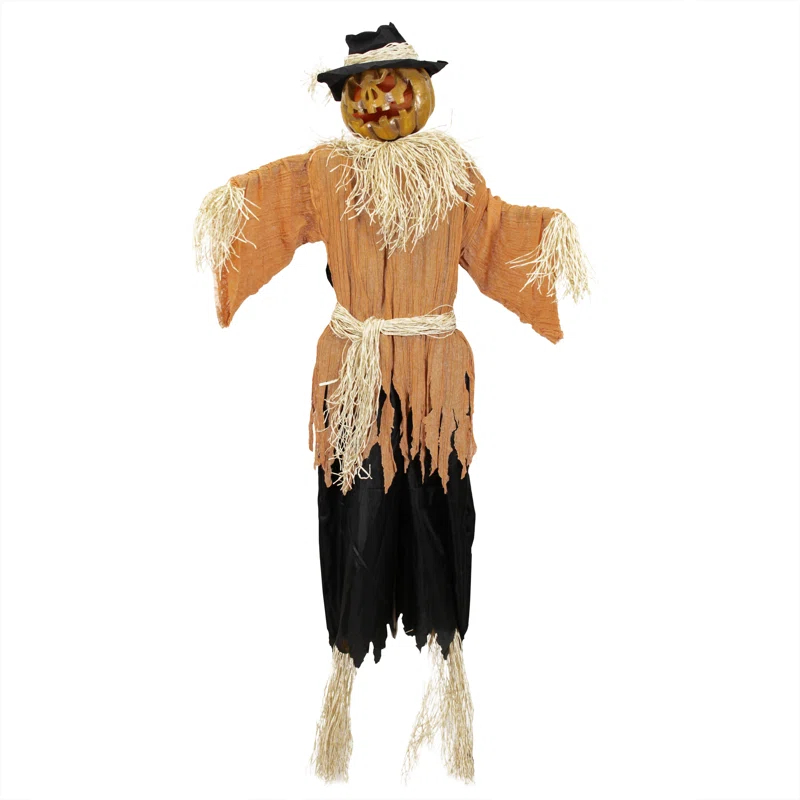 Northlight Seasonal 6' Animated Jack-O'-Lantern Scarecrow Halloween Decoration