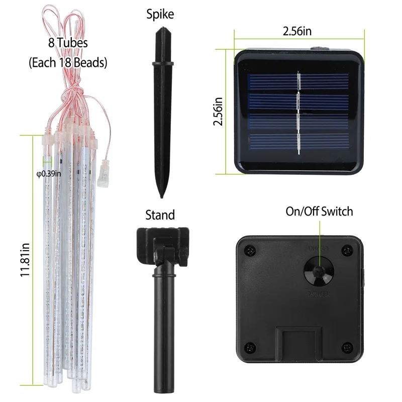Hermila 118.11'' Solar Powered Novelty String Light