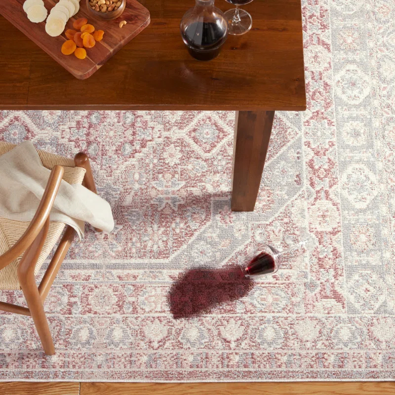 Town & Country Living Town & Country Everyday Rein Everwash Non-Slip Backing Washable Area Rug Brown/Grey