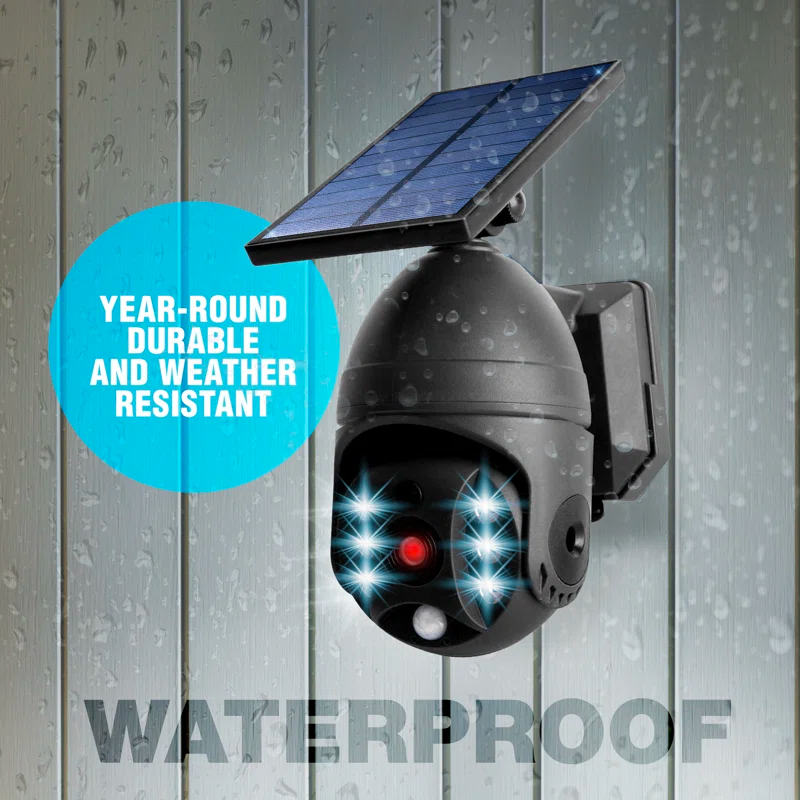 Bell + Howell LED Solar Powered Outdoor Security Spotlight with Motion Sensor