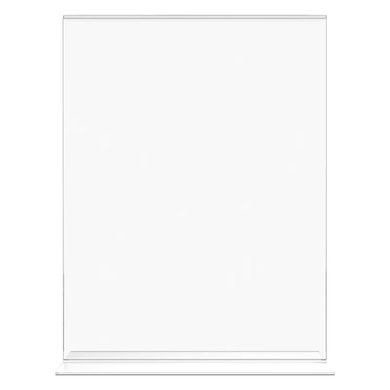 Deflect-O Corporation Classic Image Stand-Up Two-Sided Desktop Sign Holder, Plastic, 8-1/2 x 11