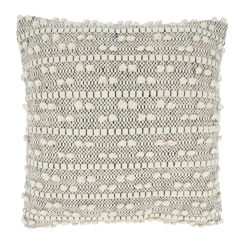 Saro Kema Square Cotton Pillow Cover | Wayfair