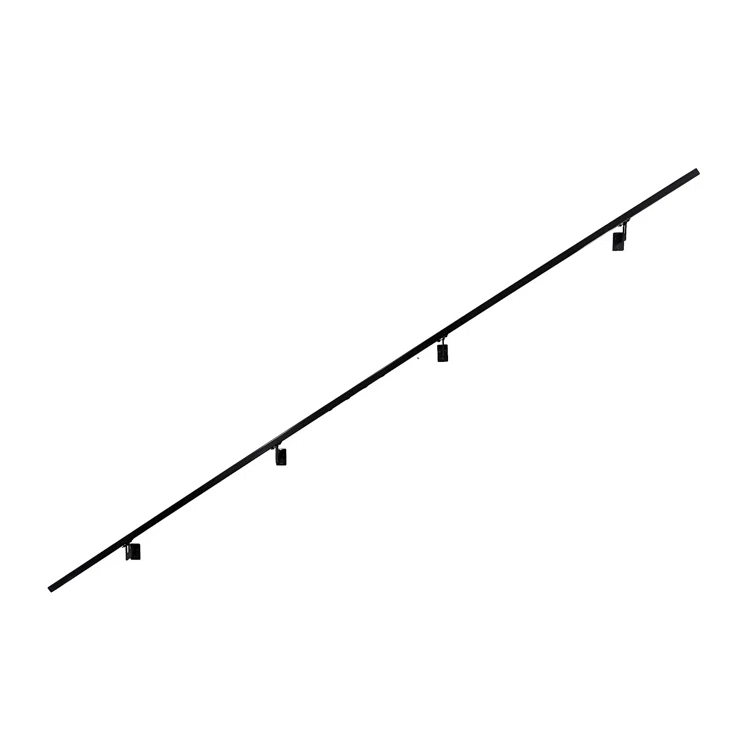 Concept Fusion Modern Aluminum Handrail Grab Bar Kit, Adjustable Steel Brackets, Returns to Wall, Powder Coat 1100063