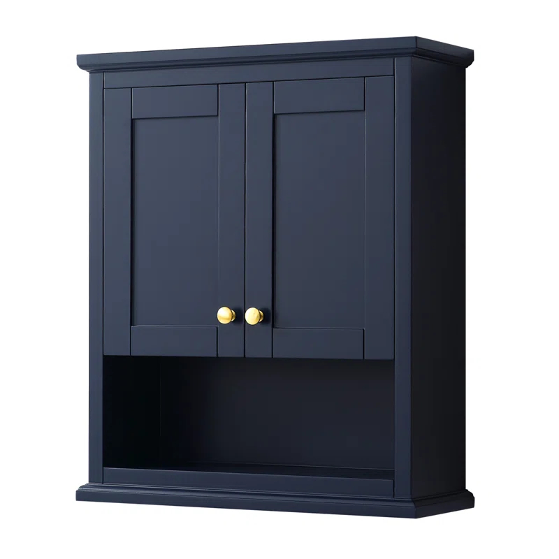 Wyndham Collection Avery Solid Wood Wall Over The Toilet Storage