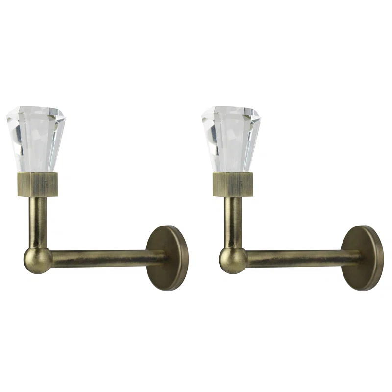 Mercer41 Midland Crystal Curtain Holdback (Set of 2)