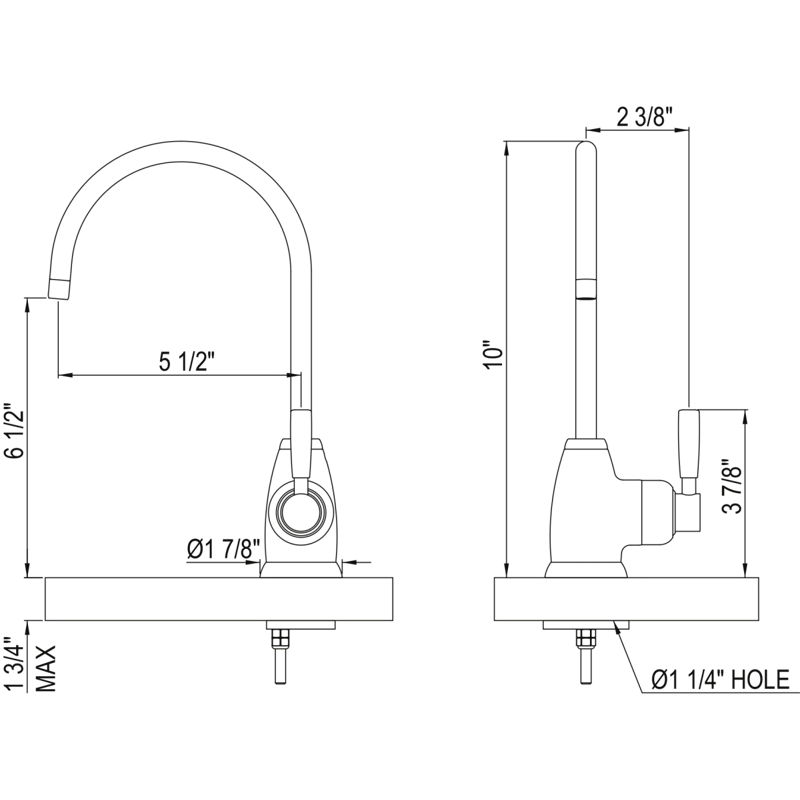 Perrin & Rowe U.1347LS-APC-2 Holborn Hot Water Dispenser