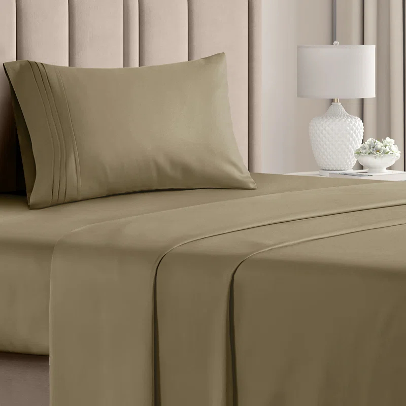 CGK Linens 4 Piece Sheet Set Premium Cooling, Soft & Wrinkle Free Sheet Set