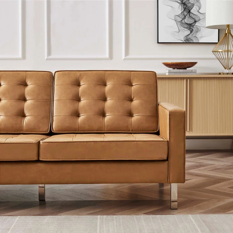 Modway Loft Tufted Vegan Leather Sofa by Modway