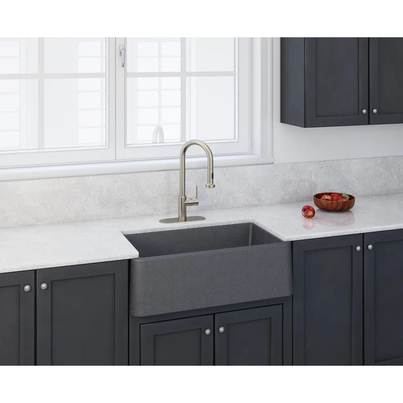LaToscana LA3319T 33" L x 19" W Apron Quartz Kitchen Sink