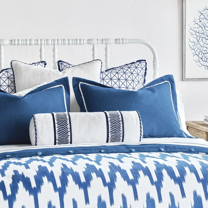 Eastern Accents Cocobay Chevron Cotton Reversible Throw Pillow