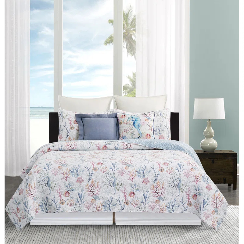 Quilt Set Cotton Reversible and Machine Washable (Set of 3)