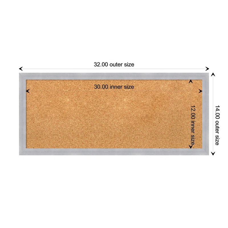 Amanti Art Cork Small Bulletin Board