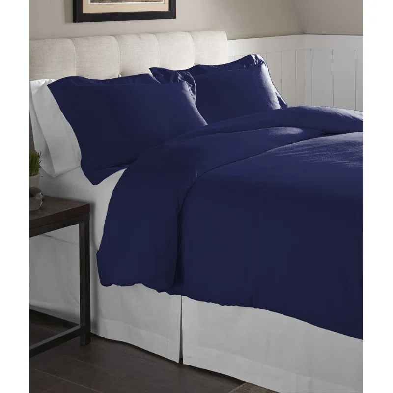 Pointehaven Flannel Duvet Cover Set