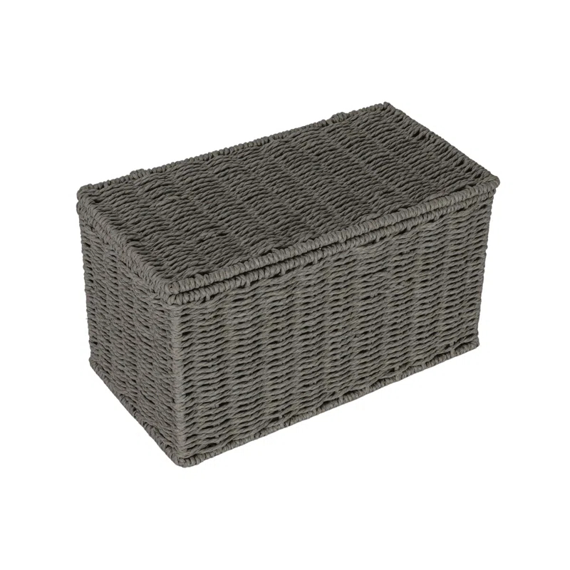 Household Essentials Paper Rope Wicker Box & Reviews | Wayfair