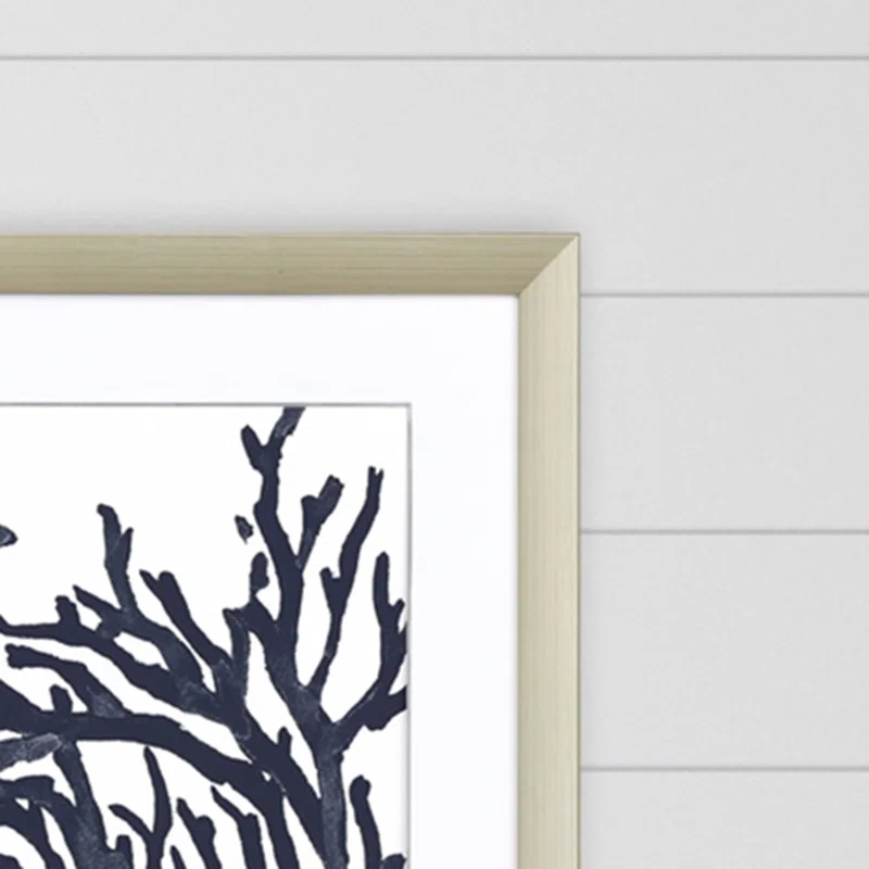 Paragon " Blue Coral I " 2 - Pieces Painting Print