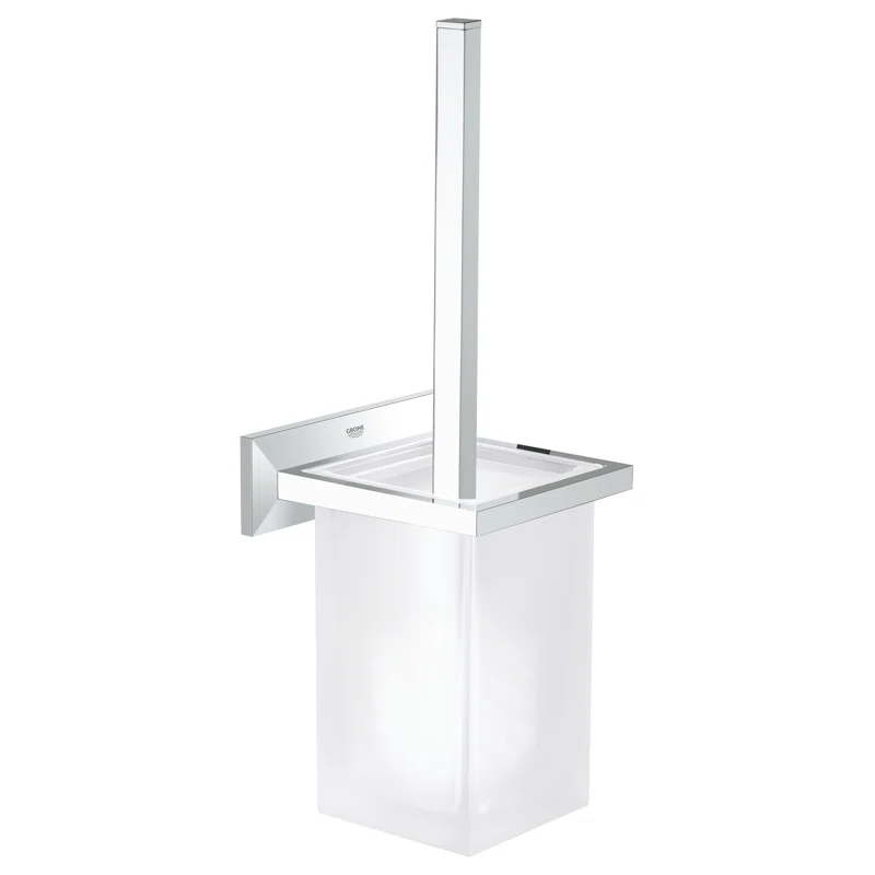 Allure Brilliant 16.57in. H Wall Mounted Toilet Brush and Holder
