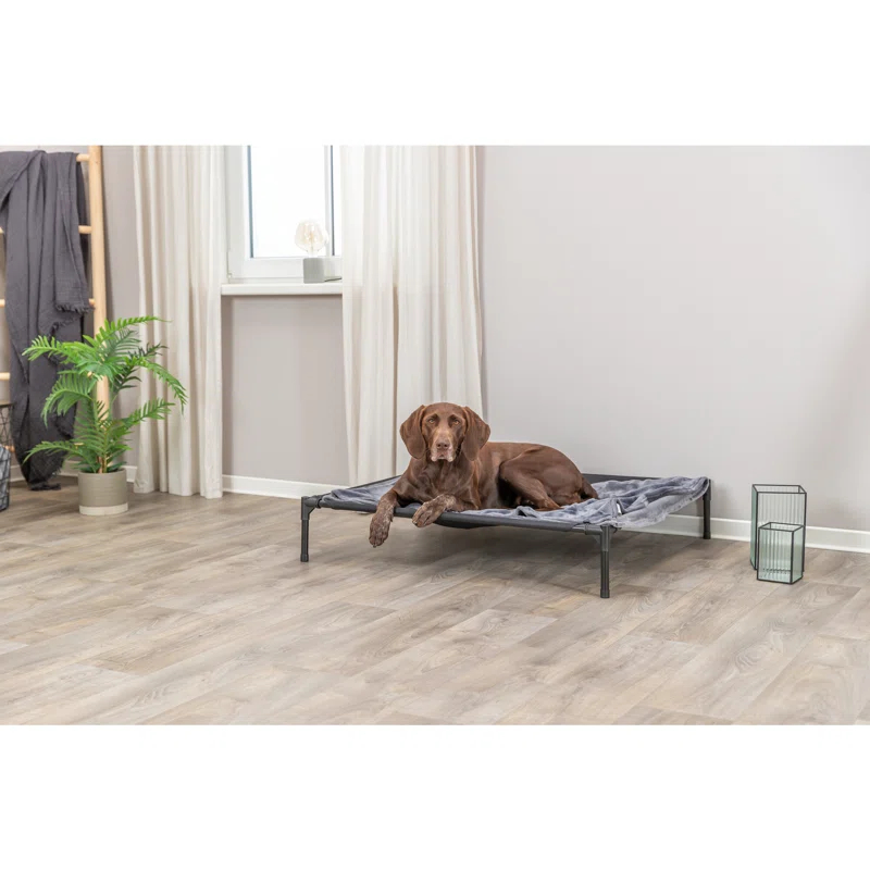 TRIXIE 2-in-1 Elevated Dog House, Portable Pet Camping Cot & Tent, Raised Bed & Dog Shade for Dogs