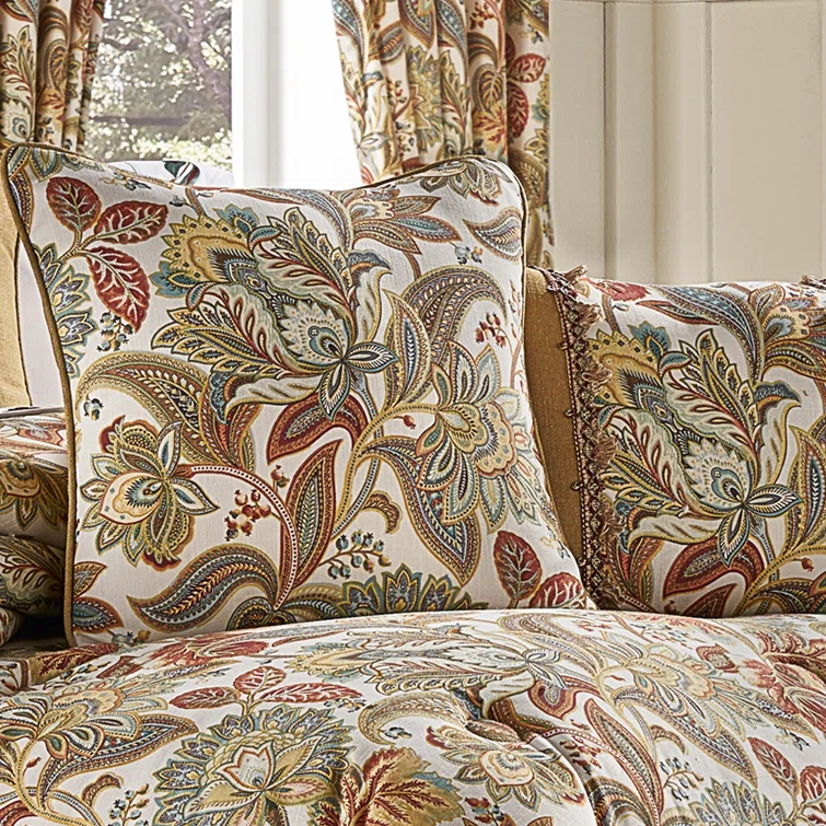 Five Queens Court August 18" Square Decorative Throw Pillow