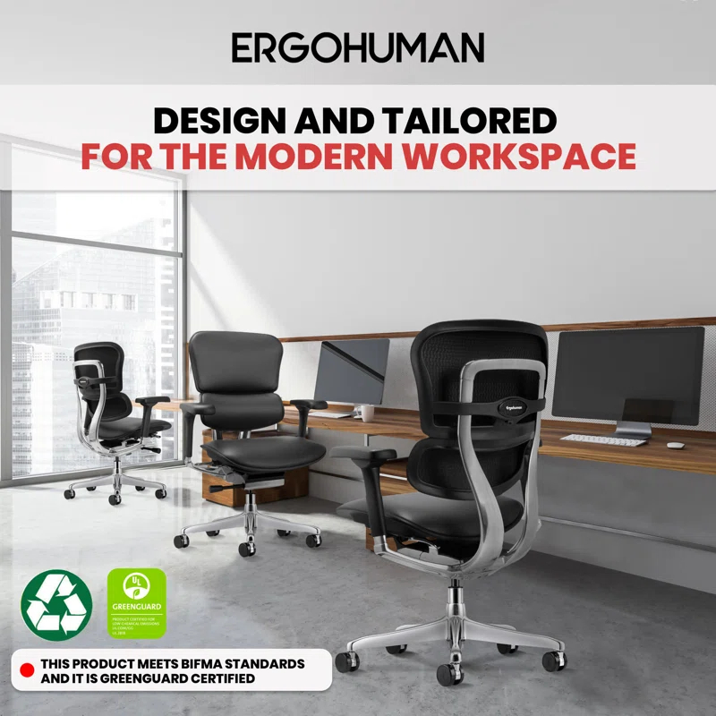 Eurotech Seating Ergohuman Leather Task Chair